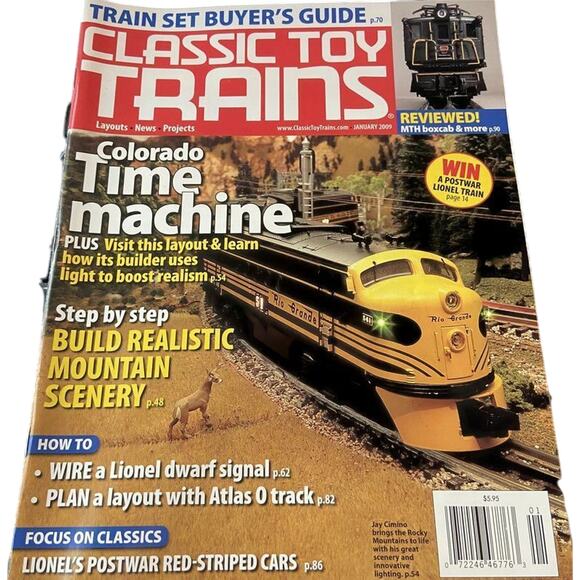Classic Toy Trains January 2009 Colorado Time Machine Train Set Buyers Guide - Picture 1 of 5